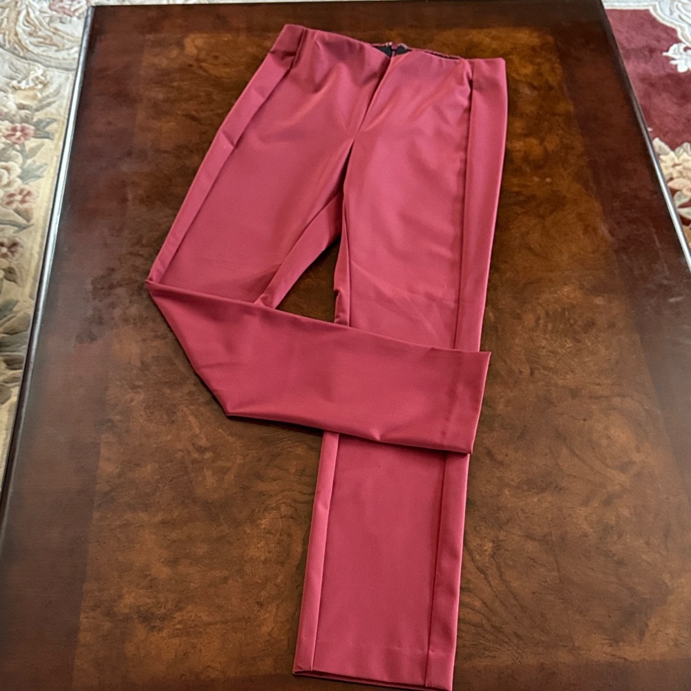 Theory Women's Burgundy Pants